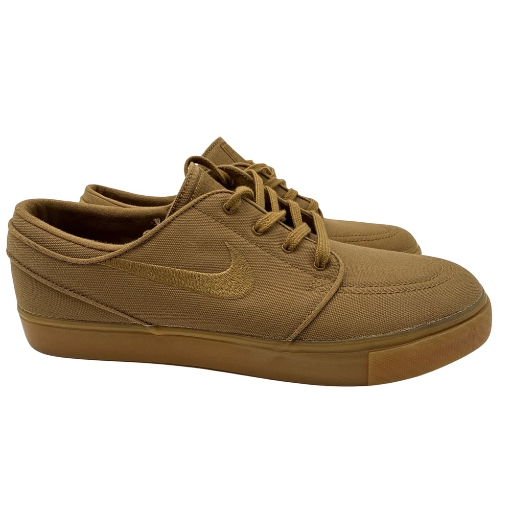 Nike SB Stefan Janoski Mens 11 Brown Excellent Canvas Skate Shoes 615957-204